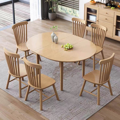 Mesa de comedor Extensible - Madera maciza 100 a 130 cm Elan