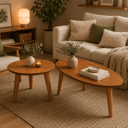 Conjunto de Mesas Ratonas Aira - Madera Maciza