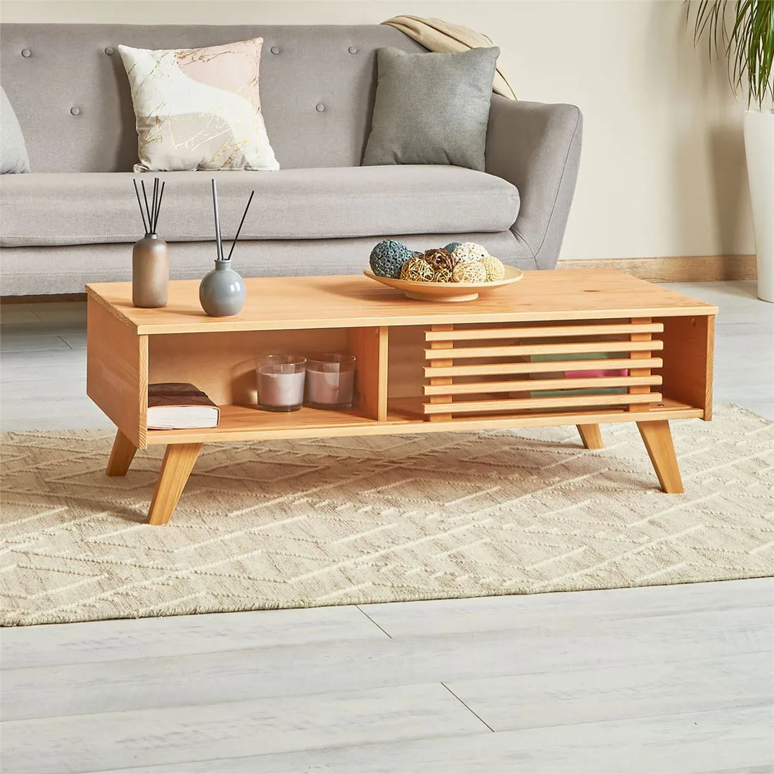 Mesa Ratona Ripado Sean - Madera Maciza