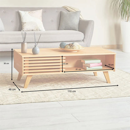 Mesa Ratona Ripado Sean - Madera Maciza