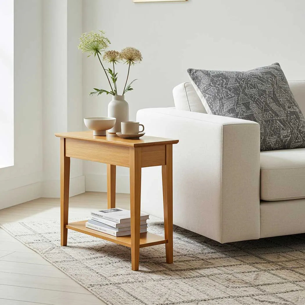 Mesa Lateral Miguel - Madera Maciza