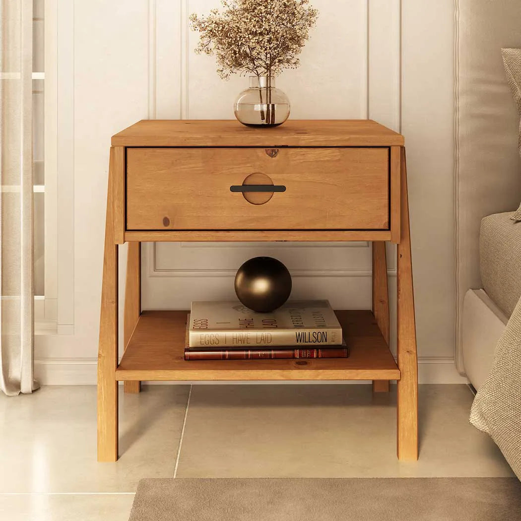 Mesa de Luz Ader - Madera Maciza