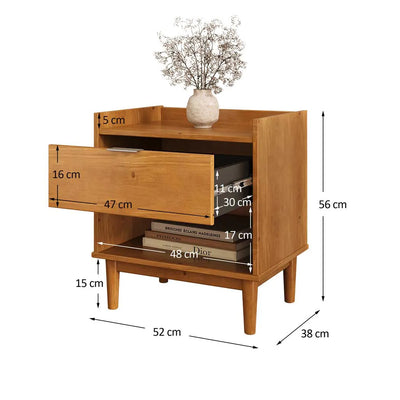 Mesa de luz Melina - Madera Maciza