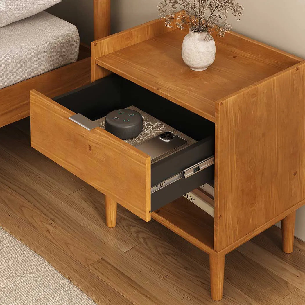 Mesa de luz Melina - Madera Maciza