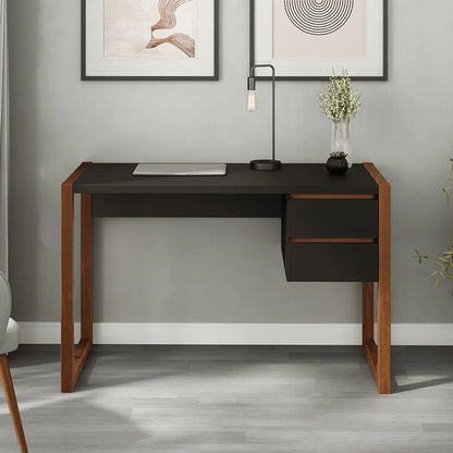 Escritorio con cajones 120cm Atena - Patas en Madera Maciza