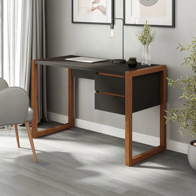 Escritorio con cajones 120cm Atena - Patas en Madera Maciza