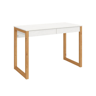 Escritorio 110cm Nara 2 Cajones - Madera Maciza