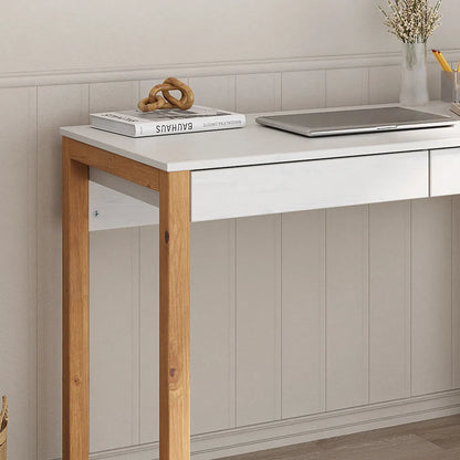 Escritorio 110cm Atena 2 Cajones - Madera Maciza