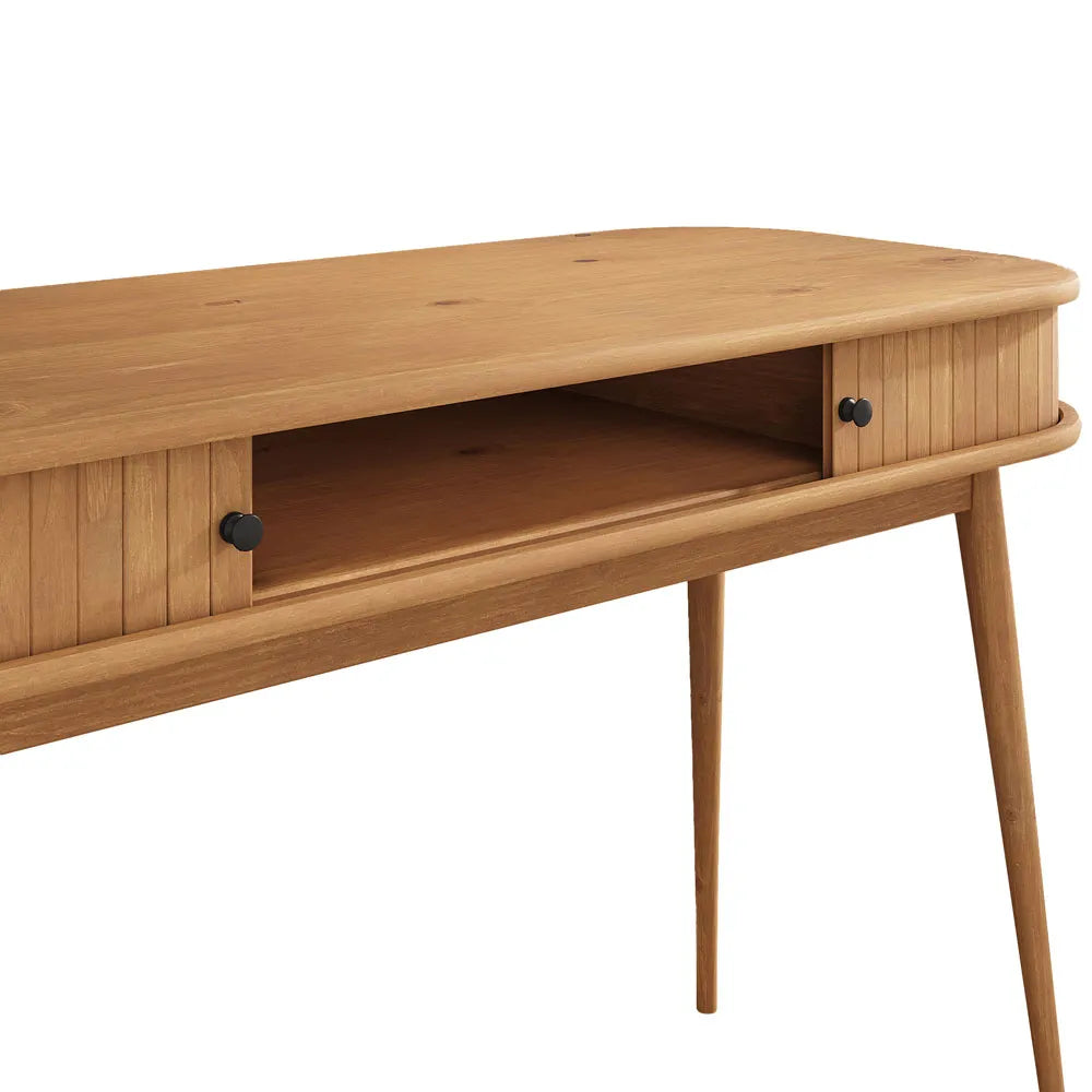 Escritorio Jani con Rolltop - Madera Maciza