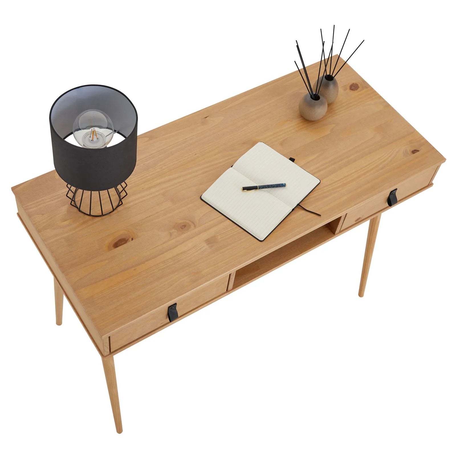 Escritorio 110cm Retro Milan - Madera Maciza
