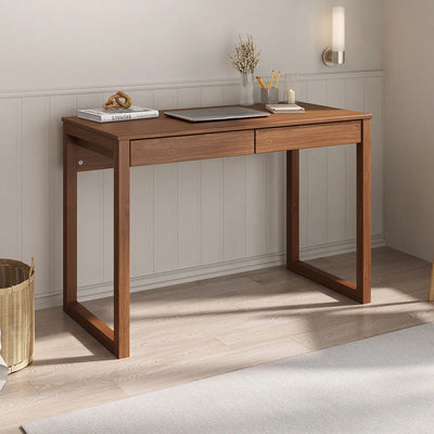 Escritorio 110cm Nara 2 Cajones - Madera Maciza