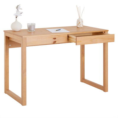 Escritorio 110cm Nara 2 Cajones - Madera Maciza