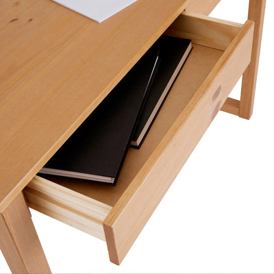 Escritorio 110cm Nara 2 Cajones - Madera Maciza