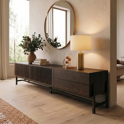 Rack TV 220cm Ader - Madera Maciza