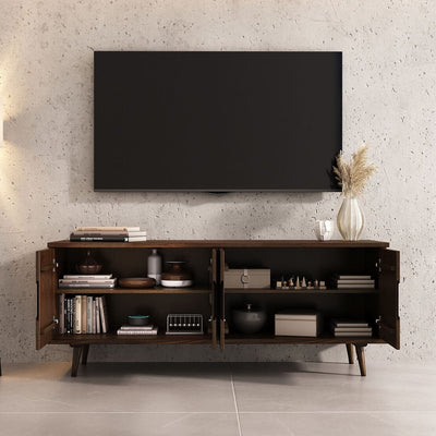 Rack TV Tovili - 153cm 4 puertas - Madera Maciza