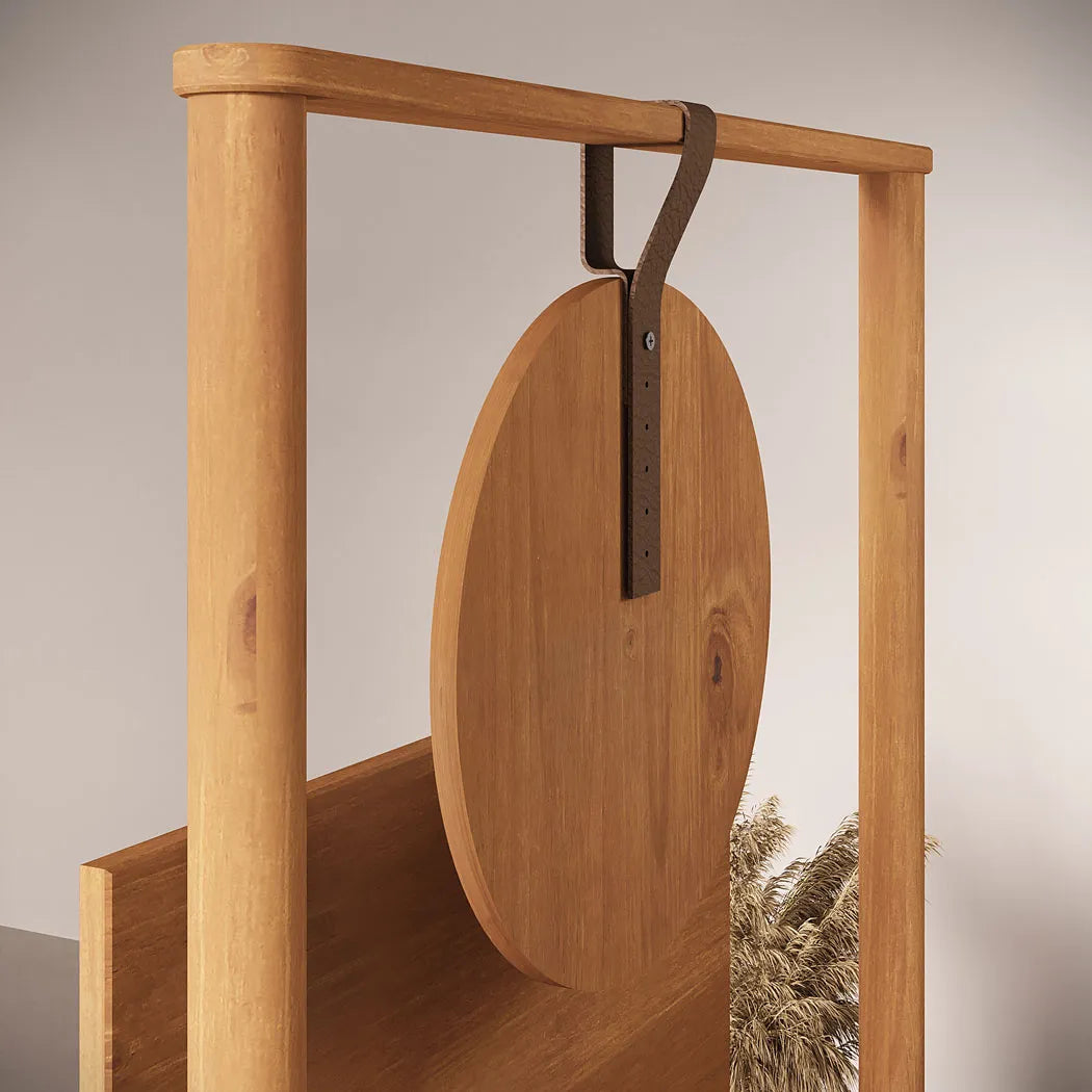 Tocador con espejo y banco Lyra - Madera Maciza