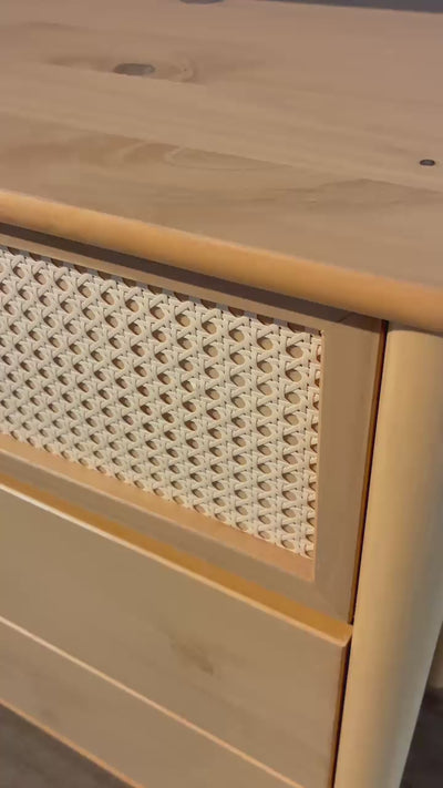 Comoda Semira Rattan - Madera Maciza