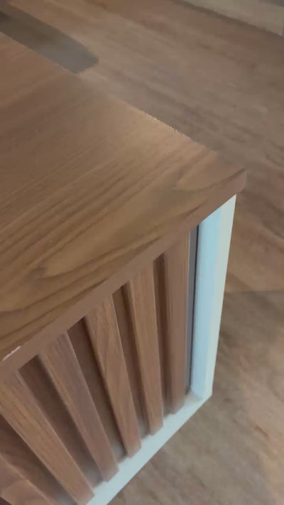 Rack para tv San Francisco 180cm con Listones de Madera