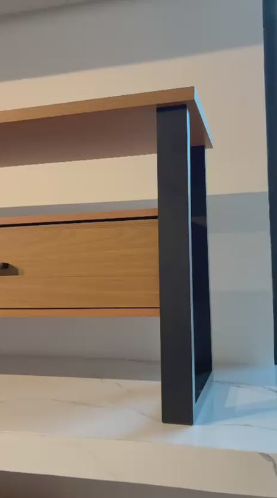 Rack para tv F42 180CM Industrial 100% MDF - Linea Factory