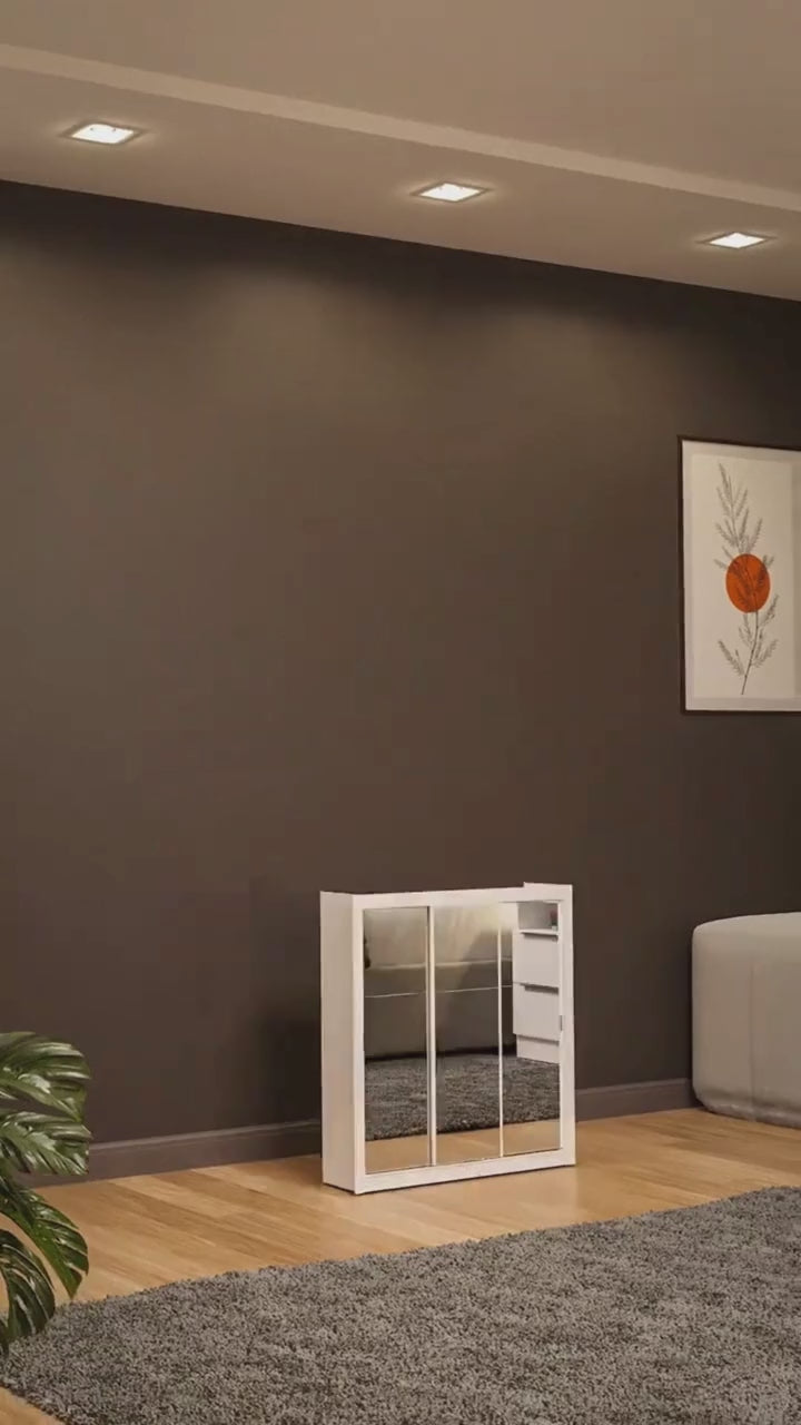 Ropero Placard Matrimonial Monaco 170CM Sin Espejo 3 Puertas Corredizas