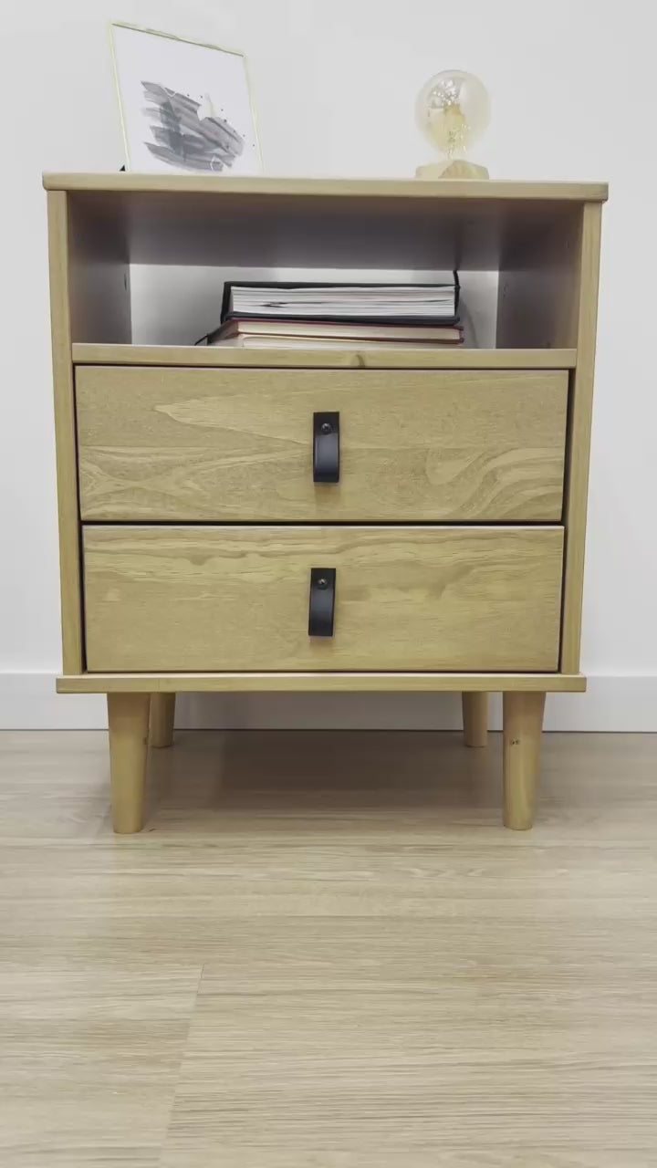 Mesa de luz Nordica Mikka - Madera Maciza