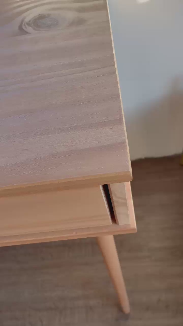 Escritorio 110cm Retro Milan - Madera Maciza