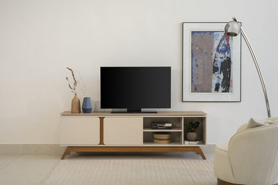 Rack para TV Istambul 200cm Patas en madera maciza