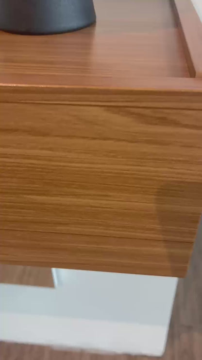 Espejo con Estante de Pared Decoración 100% MDF con Cajon - Balton Hogar