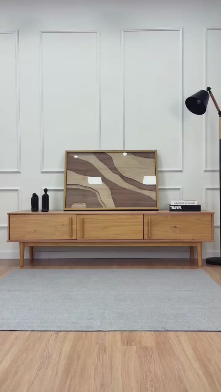 Rack TV 180CM Trega - Madera Maciza