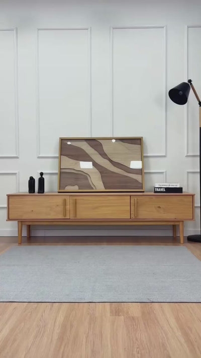 Rack TV 180CM Trega - Madera Maciza