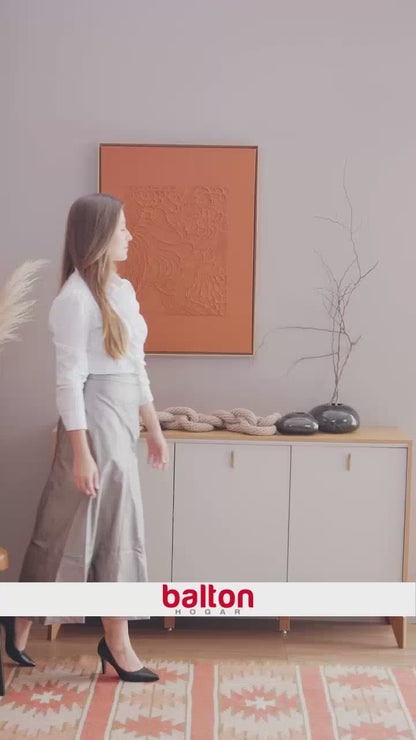 Aparador Recibidor Aura 140cm - Patas en madera maciza