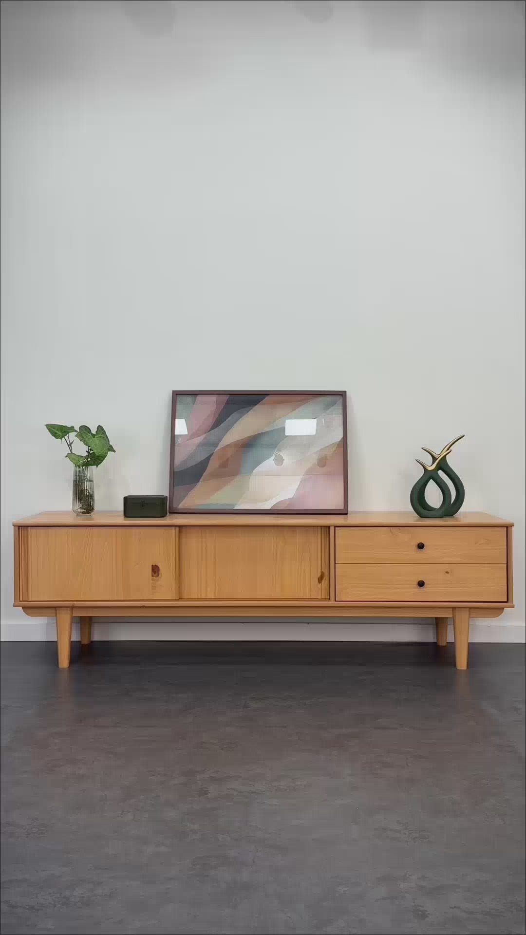 Rack TV 175CM Serena - Madera Maciza