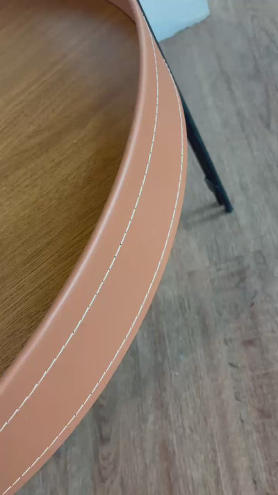Mesa Ratona Monaco 93cm Cuero/MDF