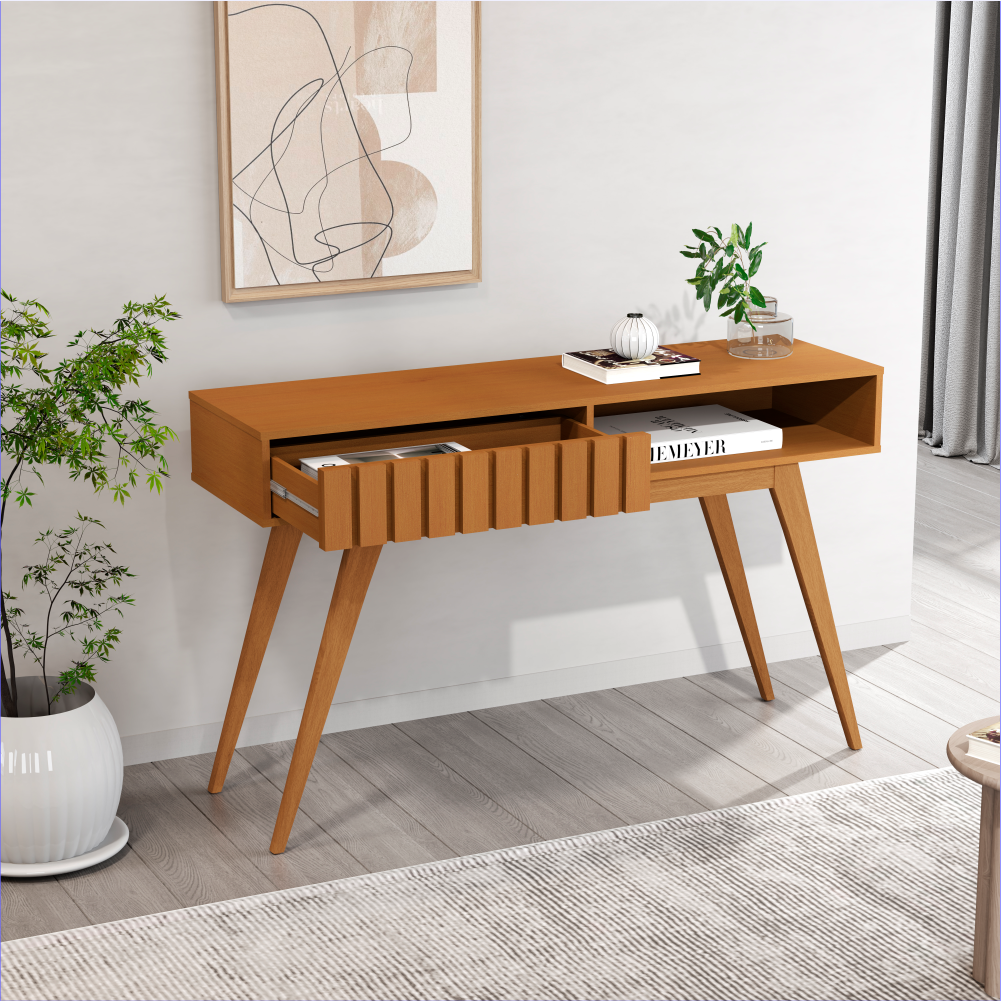 Recibidor Ripado 140CM - Listones de madera