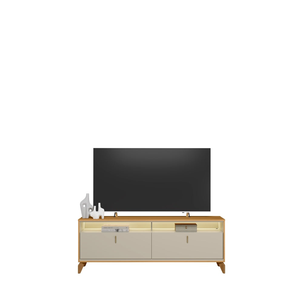 Rack para tv Dubai 160cm con Led - Patas en madera maciza