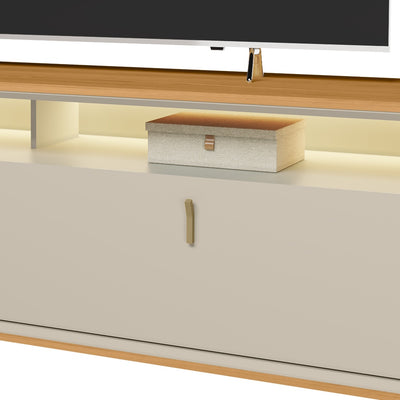 Rack para tv Dubai 160cm con Led - Patas en madera maciza