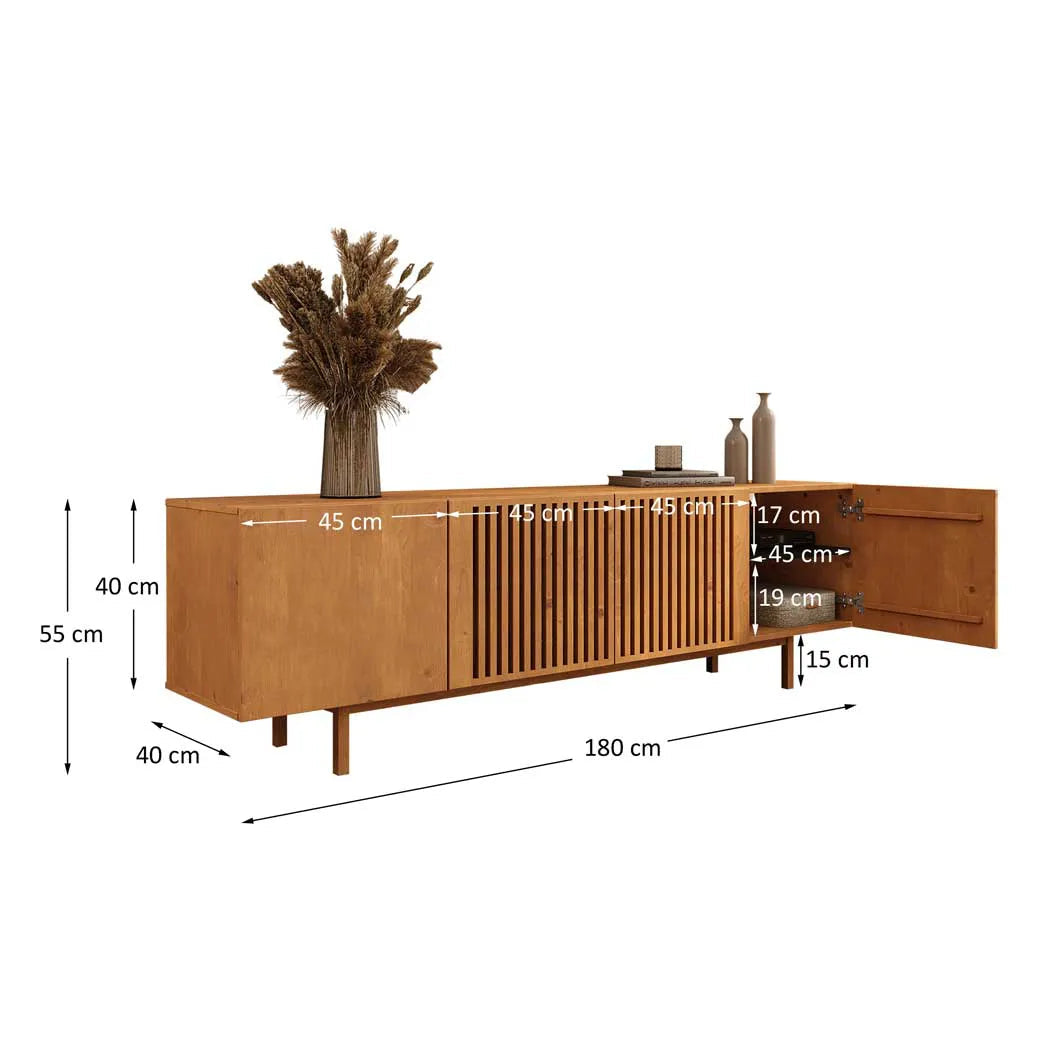 Rack Lima 180CM - Madera Maciza