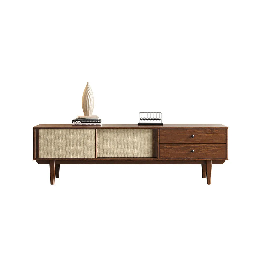 Rack TV 175CM con Ratan Serena - Madera Maciza