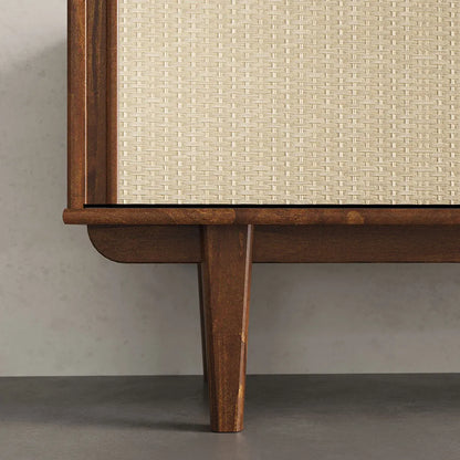 Rack TV 175CM con Ratan Serena - Madera Maciza