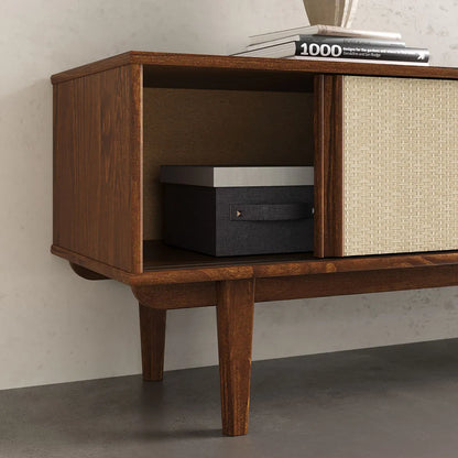 Rack TV 175CM con Ratan Serena - Madera Maciza