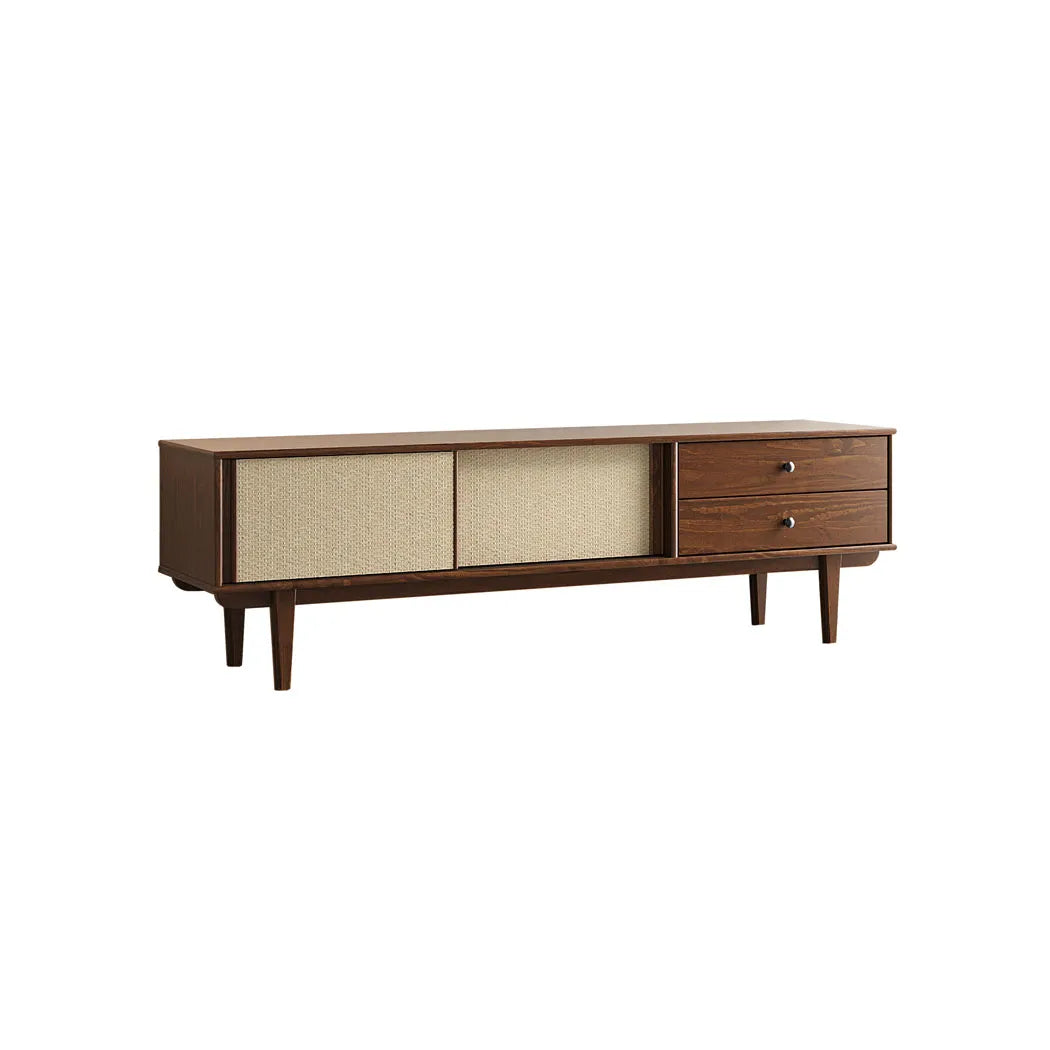 Rack TV 175CM con Ratan Serena - Madera Maciza