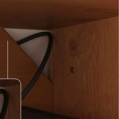 Rack tv Lesly 220CM - Madera Maciza