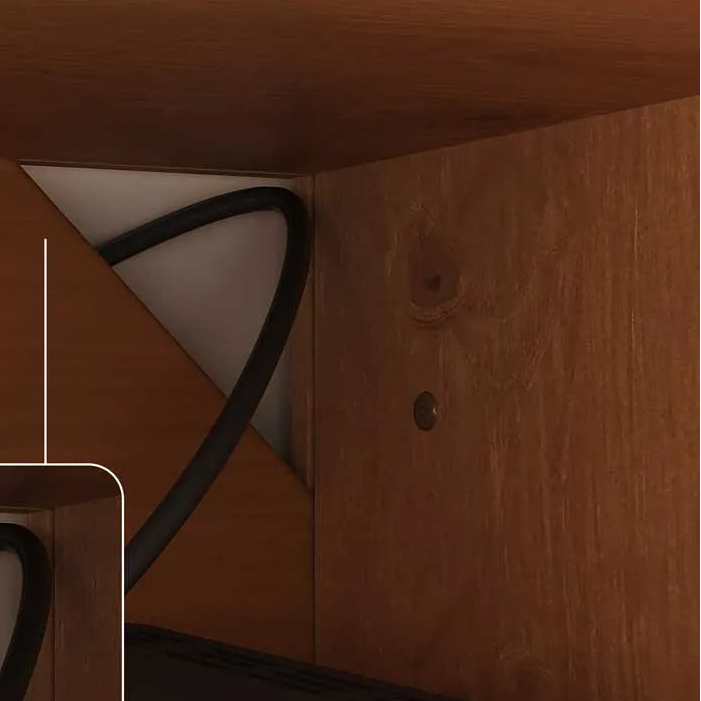 Rack tv Lesly 220CM - Madera Maciza