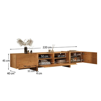 Rack tv Lesly 220CM - Madera Maciza