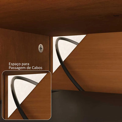 Rack TV 220cm Ader - Madera Maciza