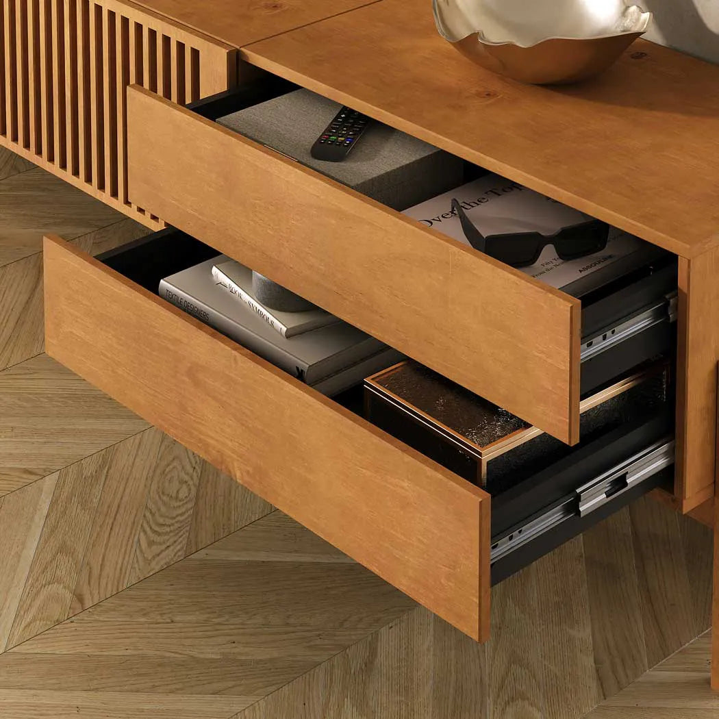 Rack TV 220cm Ader - Madera Maciza