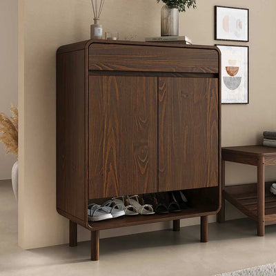 Zapatera Vertical 18 Pares Barcelona - Madera Maciza
