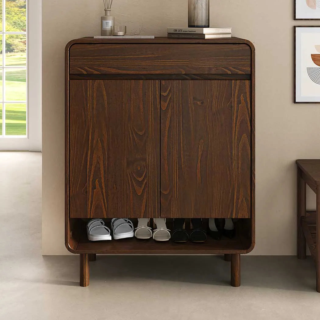 Zapatera Vertical 18 Pares Barcelona - Madera Maciza
