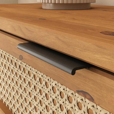 Zapatera Rattan Semira - Madera Maciza