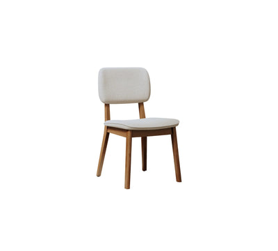 Silla de Comedor Classic Boucle/Natural Madera Maciza - Línea Manhattan